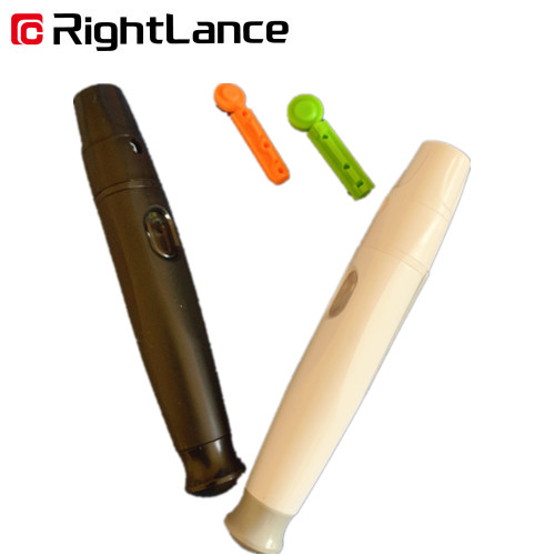 Two Rail  Automatic Pen Blood Lancet Device 109mm ISO13485