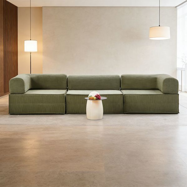 Vacuum Compressed Sofa Bed In Box Modular Sponge Filling Unpacking Friendly Apartment Living Furniture