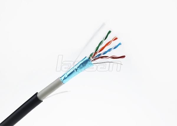 Cabo ethernet do ftp Cat5e do HDPE 0.51Because 24AWG do PE do PVC