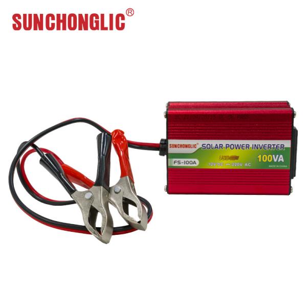 100VA Modified Sine Wave Inverter 12V to 220V Car Power Inverter for Home and Vehicle Use