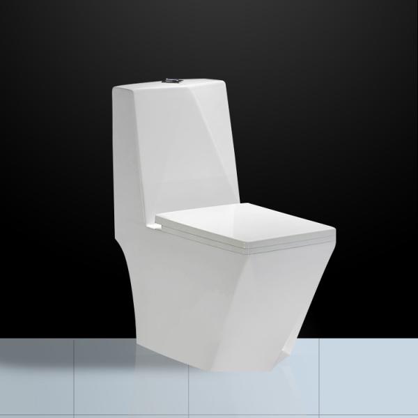 Wc 680x375x830mm cerâmicos brancos de Diamond Shape Conjoined Toilet