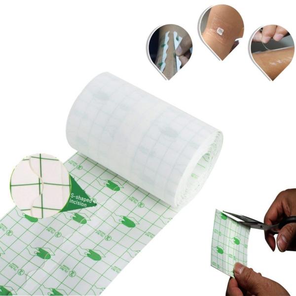 Waterproof pu film drape roll transparent medical dressing wound care surgical dressings bandage