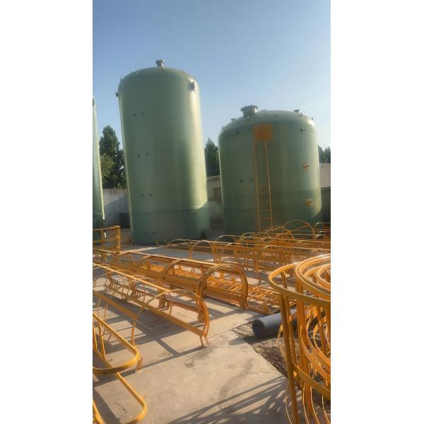 Light Weight Industrial Round Frp Storage Tank For Chemical Mixing