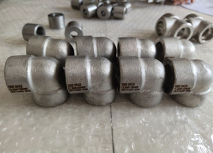Штуцеры нержавеющей стали Asme B16.11 Astm A403 Astm A815 локтя сварки гнезда NPT