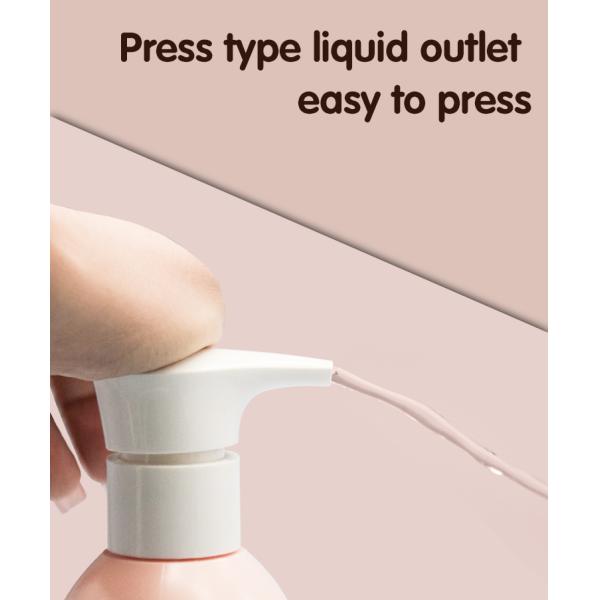 2.8cc Lotion Pump Bottle 240ml 300ml PET Round Shoulders Cosmetic Bottles