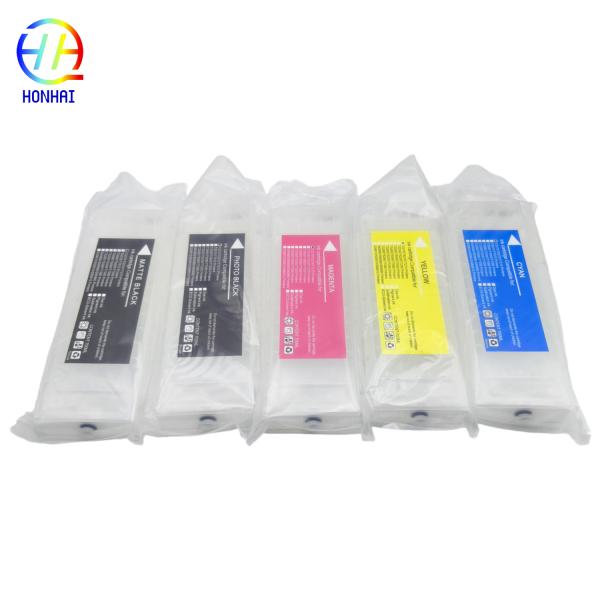 Cartucho de tinta recargable vacío T6941-T6945 para Epson SureColor Sc T3270 T7070 T5200 T3200 T7200 T5270 T7270 Impresora Cartucho de tinta recargable vacío con chip