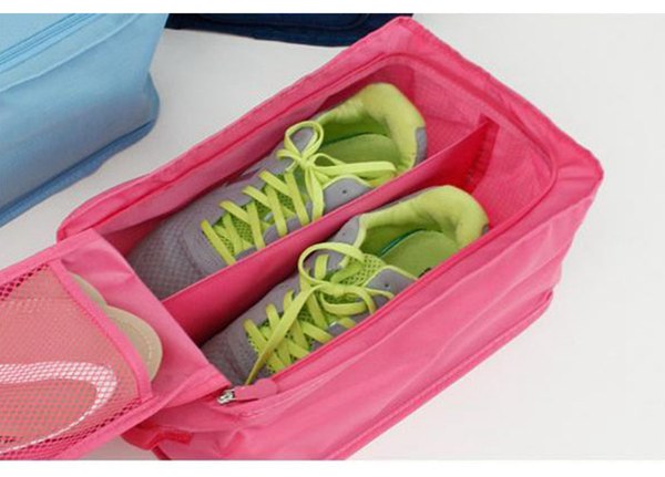 Travel Shoe Storage Custom Promotional Bags Double Layers For Several Pairs