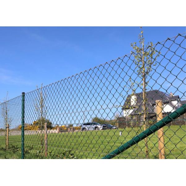 4mm Black PVC Diamond Wire Fence 5ft 6ft Tall