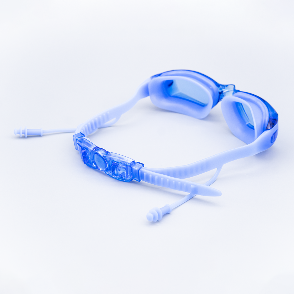 Durable Adjustable Strap Electroplated Swimming Goggles For Sports Safety