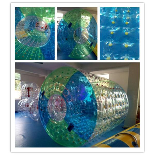 Professional Inflatable Pool Toys Outside Inflatable Water Roller With Digital Printing