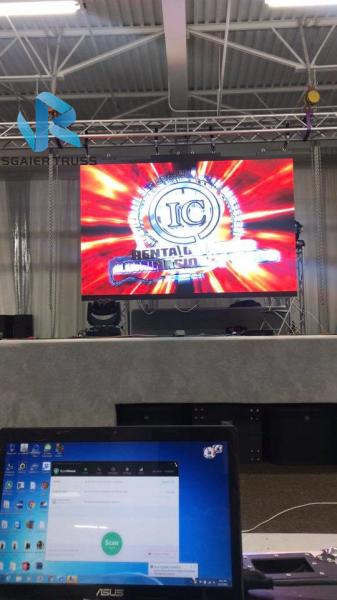 Aluminum Alloy Led Screen Truss Backdrop Hanging System For Church 5 Years Warranty
