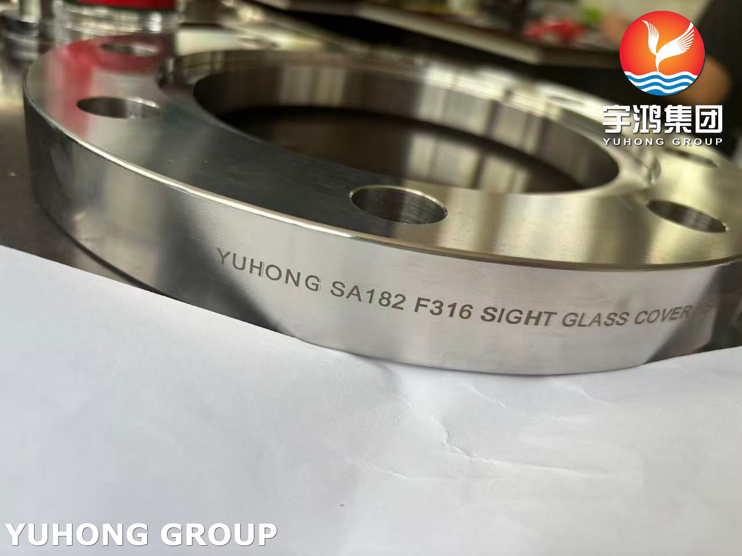 ASME SA182 F316 Stainless Steel Sight Glass Frame Flange for Industrial Equipment
