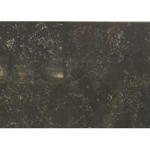 Цвет черноты камня кварца Countertop кухни искусственный отполировал поверхностную верхнюю часть тщеты Bathroom