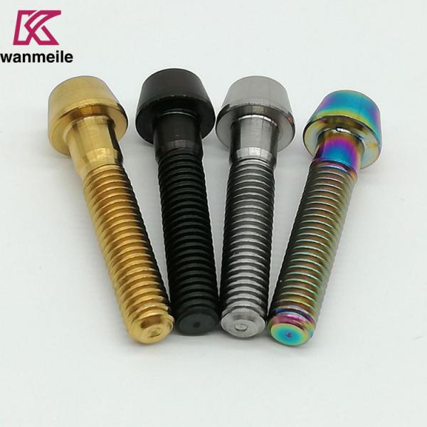 Gr5 DIN912 Titanium Taper Head Bolt Titanium Hexagon Head Bolt For Motorcycle And Bike