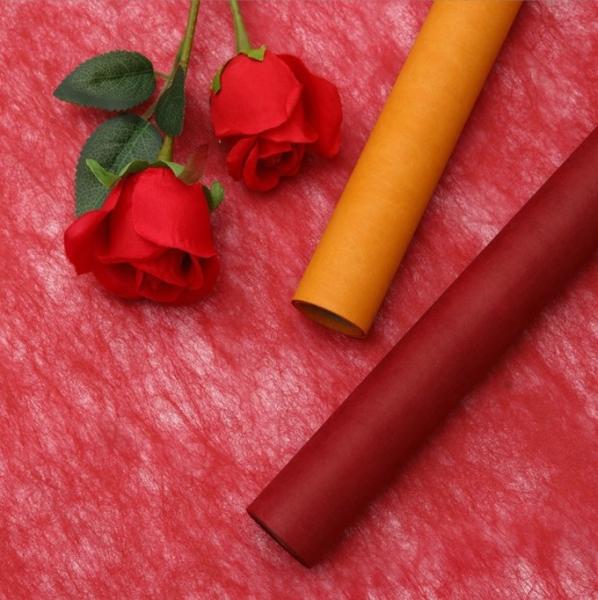 Flower Wrapping Paper for Fashionable Packaging 58*58cm Decorative Roll Milk Cotton Inner Lining Floral Materials Gift Box