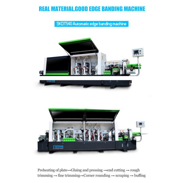 Customizable Edge Banding Machine No Glue Mark Auto Edgebander for Panel Length ≥120mm