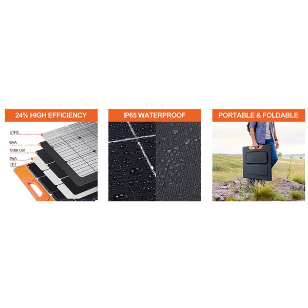 100 Ваттовое складное солнечное одеяло Портативные солнечные панели для наружного использования