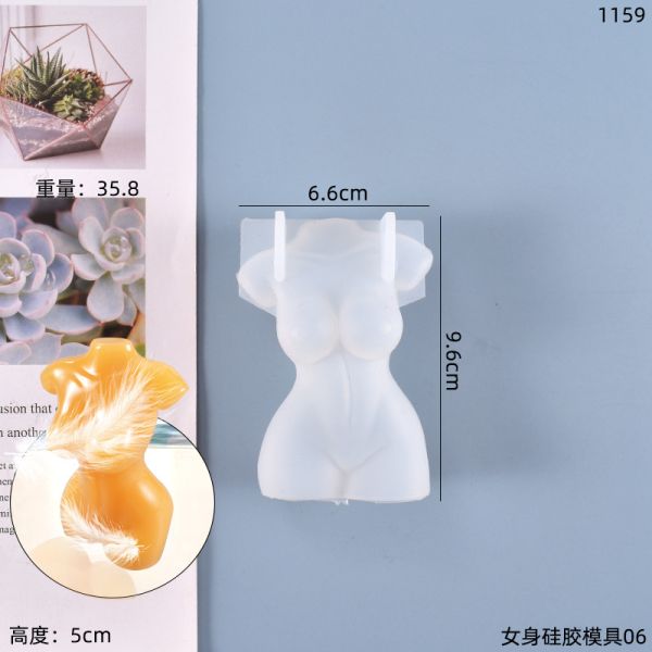 DIY crystal dropper mold simulates human body, male body, female body, model, stage decoration, silicone mold