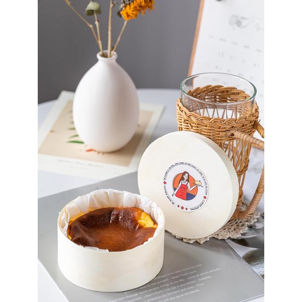 Custom Logo Poplar Bark or Custom Round Wood Veneer Fruits Container for Eco-friendly