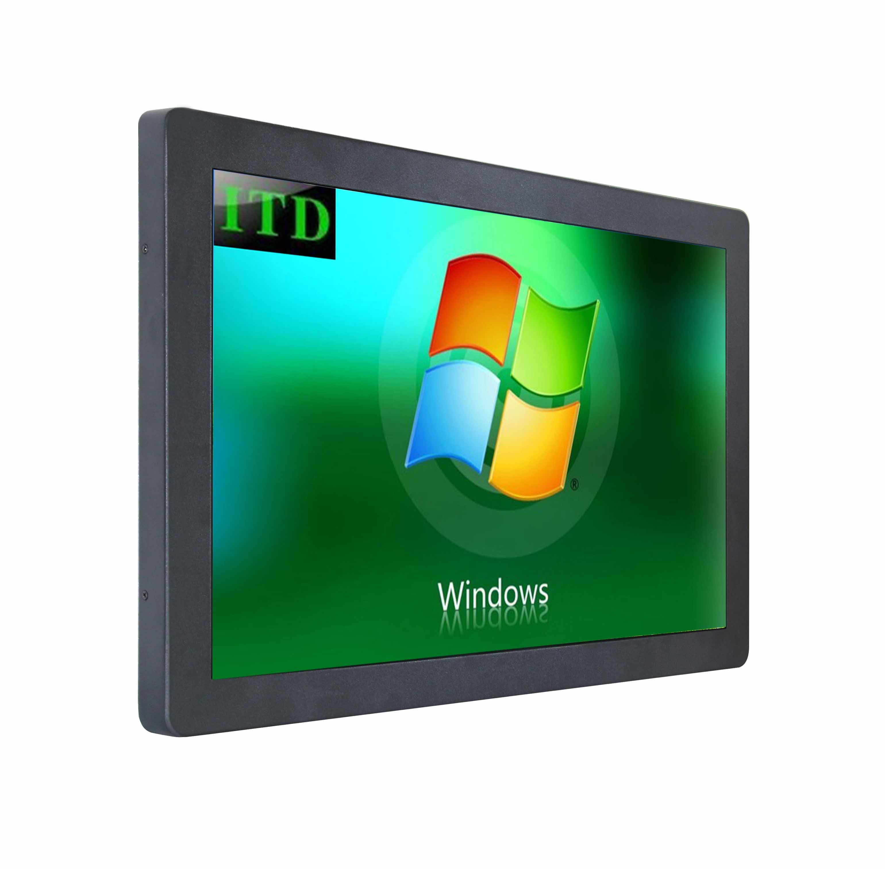 24 экрана касания промышленных ранга монитора lcd дюйма емкостных multi