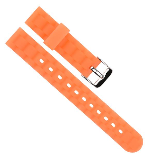Varied Colors Silicone Rubber Strap , 16mm Sport Watch Band