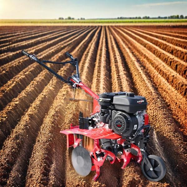 Leather Drive Belt Transmission Mode Gasoline Cultivators for Agricultural Farming
