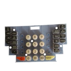 エポキシコーティングハードトップ付き オーダーメイド シリコンゴムキーボード