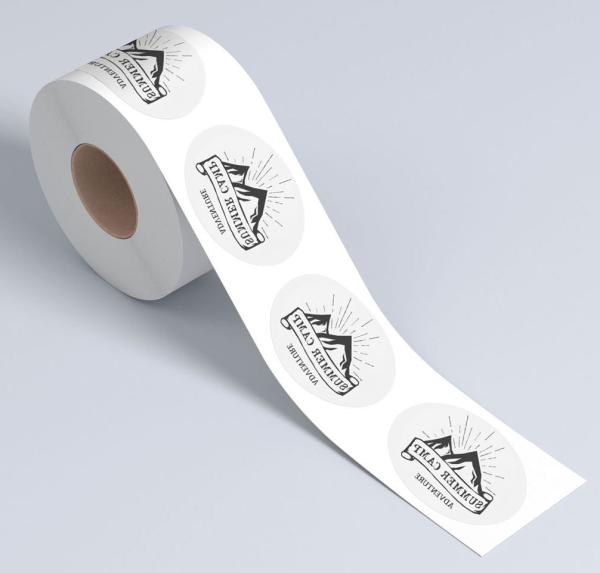 OEM Custom Offset Printing Stickers Gold Foil Round Sticker Roll