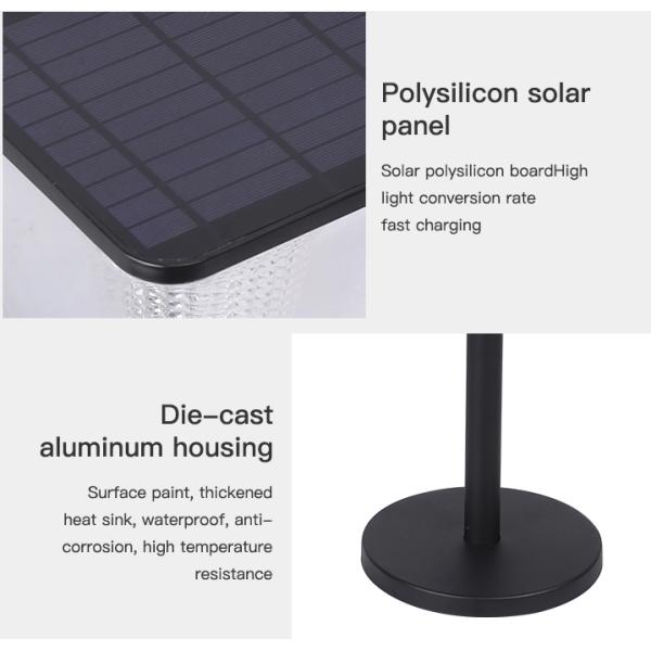 Energy Saving Waterproof Outdoor Led Solar Lawn Light For Garden 3000K/4000K/6000K