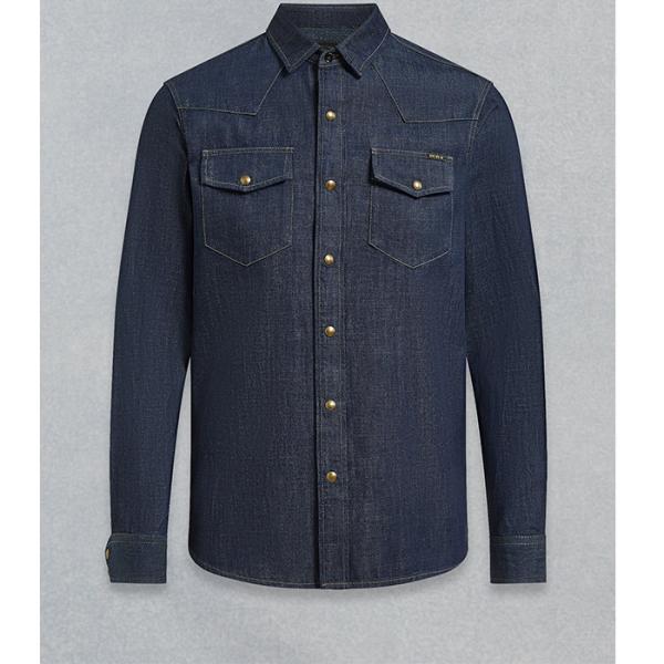 High quality casual man blue jean shirts men collar stylish jean shirt fashion custom shirt for man