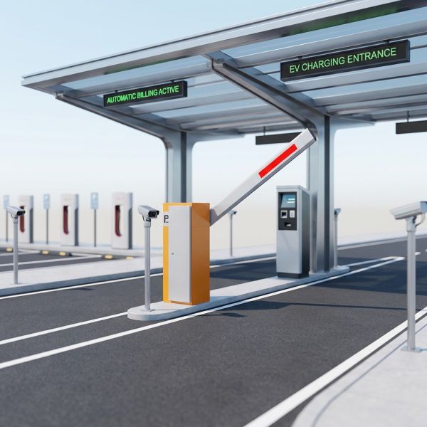 Intelligent Charging Vehicle Gate Barrier Anti Tailgating IP44 Automatic Boom Barrier System