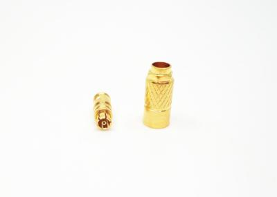 Conector de RF fêmea SMPM reto banhado a ouro durável para radar de micro-ondas