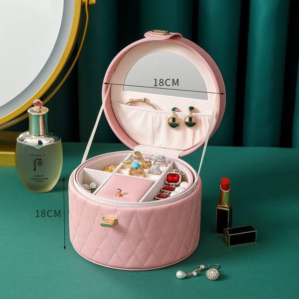 CHINESE STYLE HAND DECORATION BOX HIGH-GRADE JEWELRY BOX LARGE CAPACITY WATERPROOF PORTABLE JEWELRY BOX HOUSEHOLD MULTI-