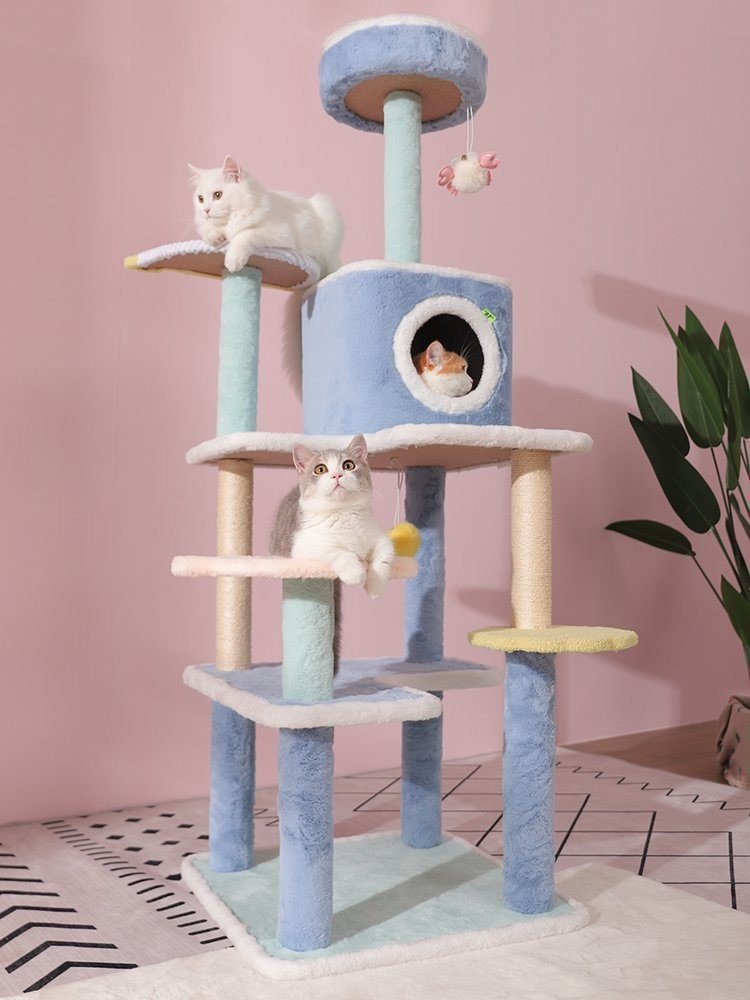 Not Electric Cat Tree 1/2/3/4 Layers Cat Climbing Scratcher with Shipping Cost Included