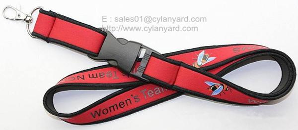 Neoprene neck lanyards China supplier for sublimation rubber neoprene neck straps