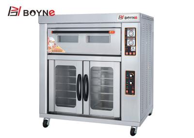One Deck Two Tray Electric Deck Oven with Twelve Proofer for Bakery