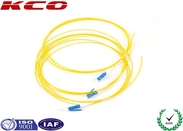 LC UPC Simplex Fiber Optic Pigtail 0.9mm PVC LSZH / Fibre Optic Patch Cable OFNR