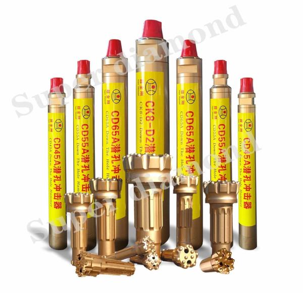 3 4 5 6 8 Down The Hole DTH Drill Hammers and Bits for Dia 155 190 mm Hole Range Mission60 / Cm60A Bit Shank Compatible