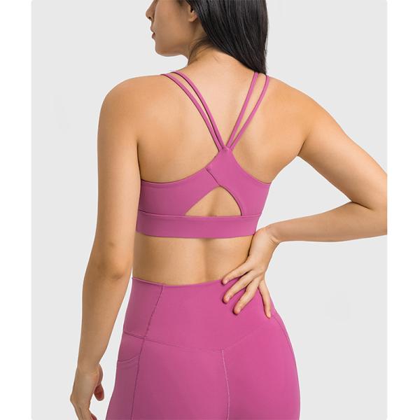Removable High Impact Padded Ladies Sports Bra Gym Yoga Fitness Running