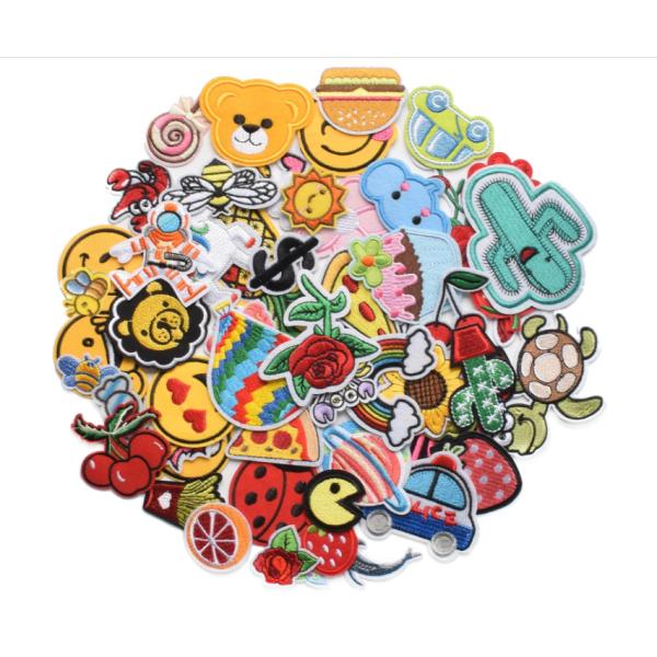 Polyester Garment Ironable Patches Labels Letterman Jacket Custom Shape