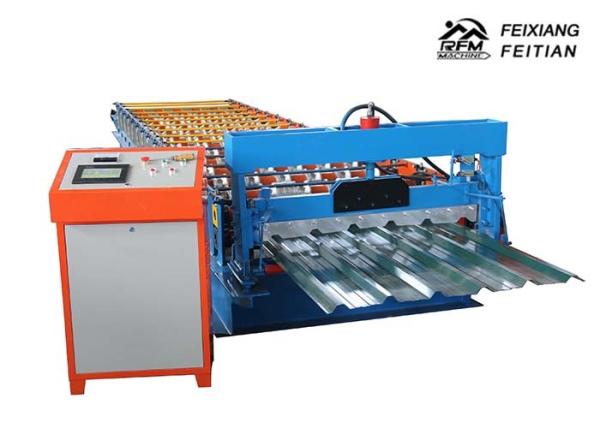 Automatic metal roof roll forming machine , Single roof panel roll forming machine