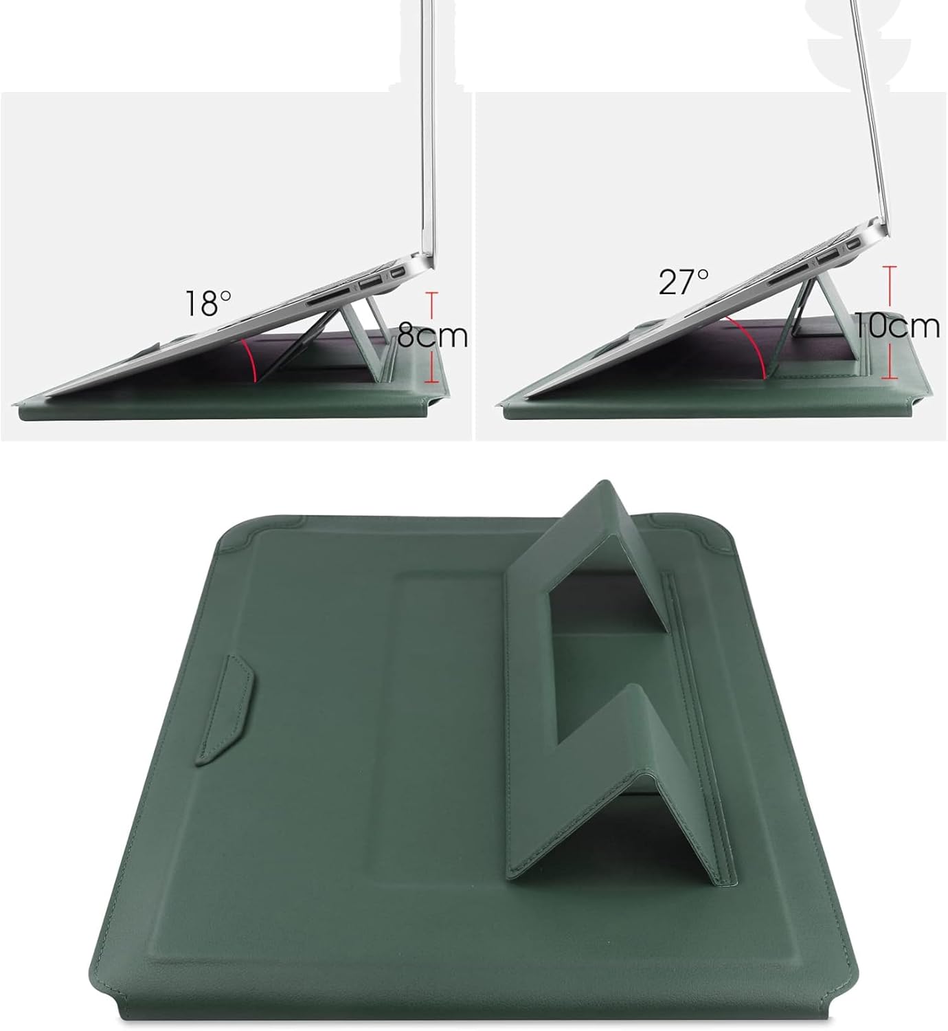 Laptop Sleeve Case with Stand and Mouse Pad 15-16 Inch Laptop Case Leather Protective Cover for MacBook Pro Air 13 15 Inch Wholesale OEM/ODM/Private Label