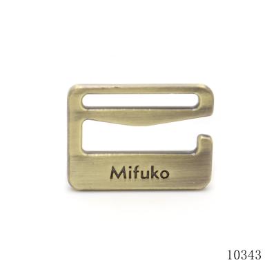 Quality Bikini Metal Connector E Buckle Custom Logo Engraved Adjust Buckle