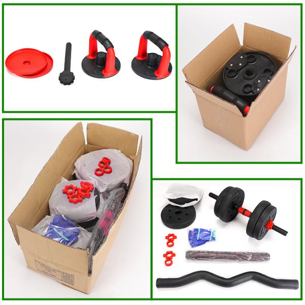 2 In 1 10kgs Dumbbell Barbell Sets Fitness Strength Training Cement