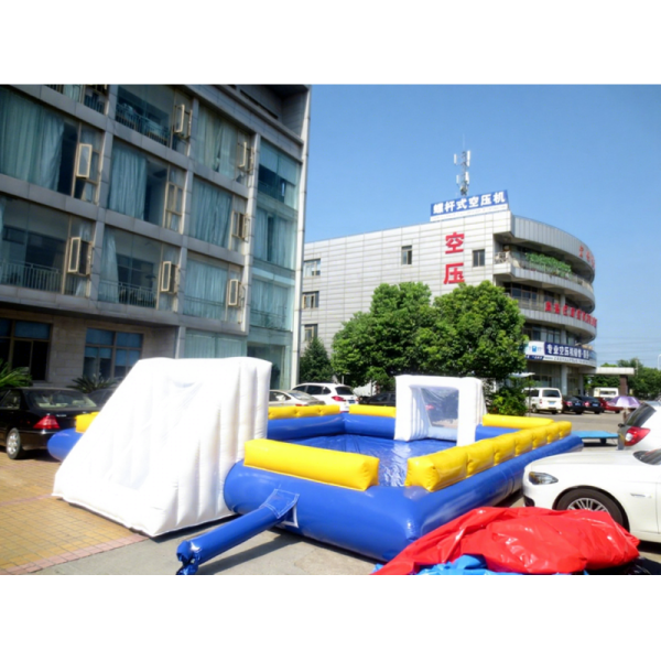 Popular Factory Supply Inflatable Water Football Pitch PVC Material 15x7.5x2.5m Outdoor Use 3-Year Warranty