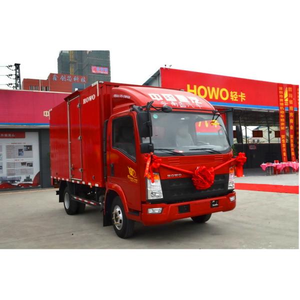 4.2m Van Truck Cab Flatbed Dump Truck 3 SETS Horse Power 109 HP RED COLOR