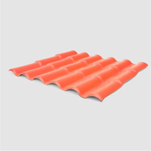 1050mm ASA Synthetic Resin Tile UV Resistant Architectural Roof Tiles Red