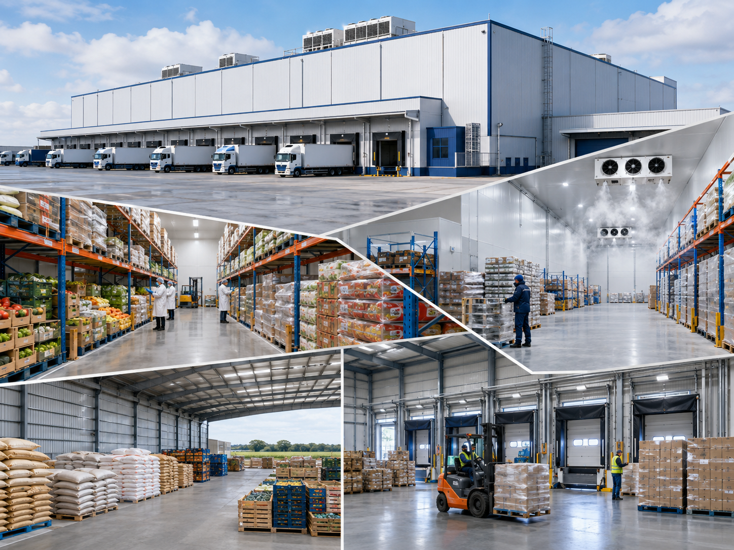 Insulated Steel Sandwich Panel Warehouse Thermal Control Energy Saving Prefab Factory Building