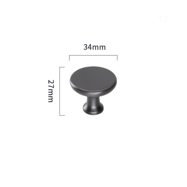 Modern Furniture Hardware Brass Cabinet Pull Handles Drawer Door Handle 30*26mm