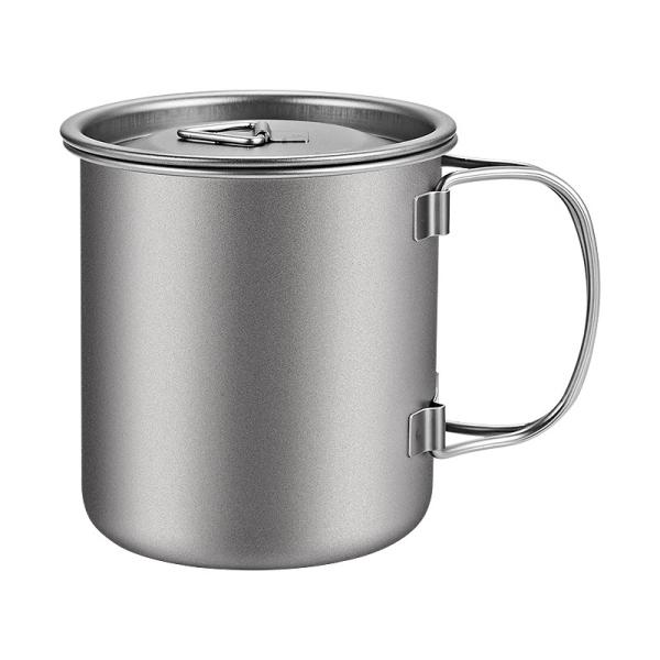 Customized Titanium Camping Cup Titanium Travel Mug With Lid 4.5g/Cm3